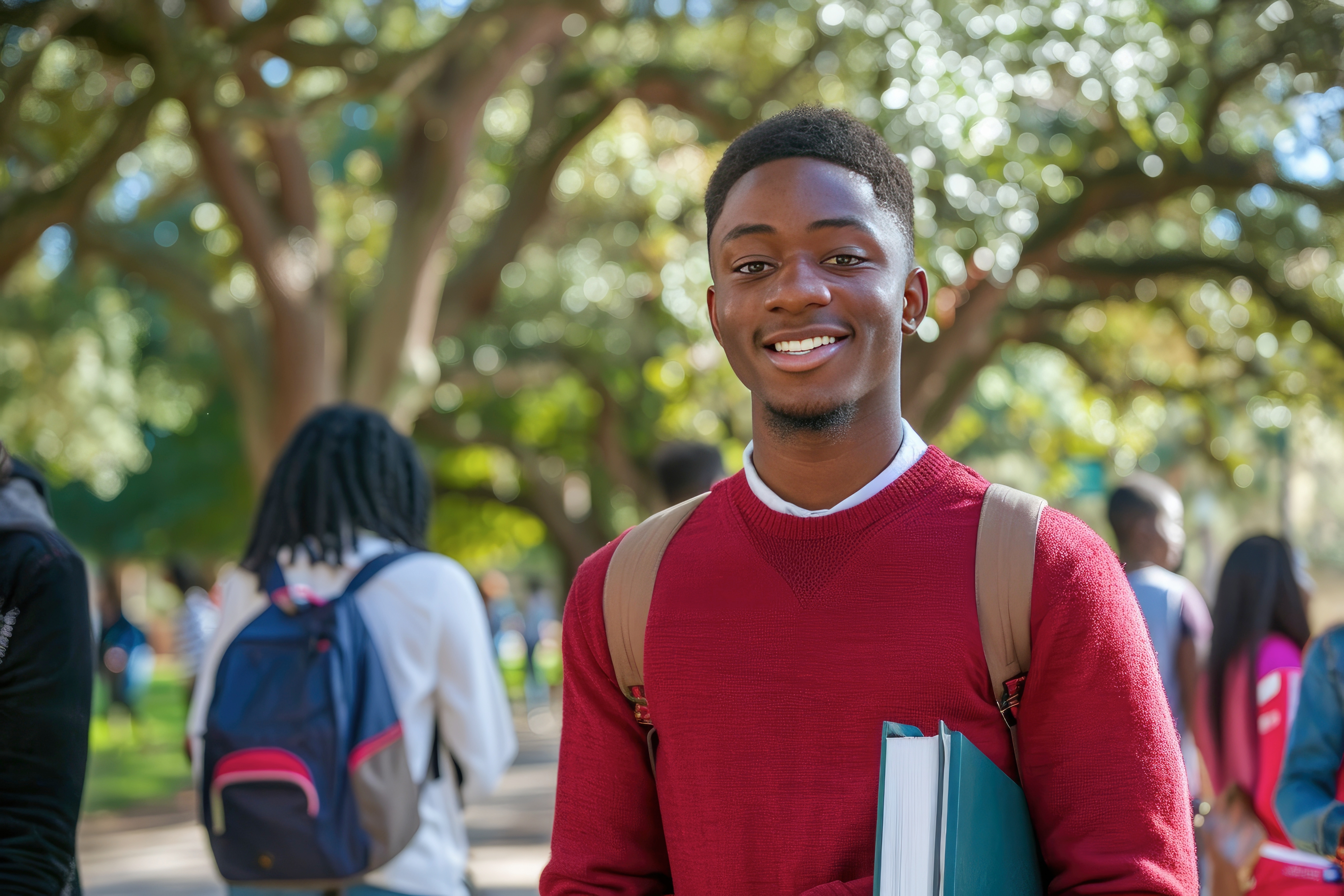 Student with books